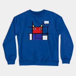 Mondrian cat Crewneck Sweatshirt